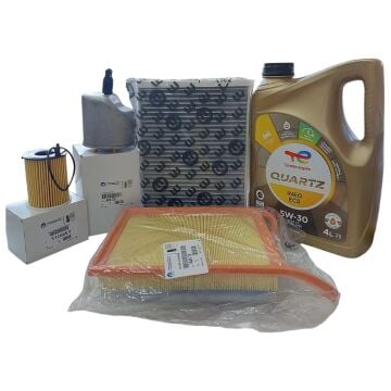 Citroen C5 (2011-2015) 1.6 HDI Filtre Bakım Seti + 5W30 Yağ (Orijinal)