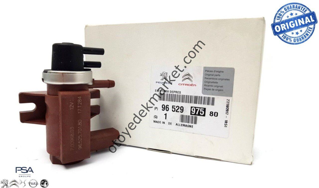 Citroen C3 (2006-2010) Turbo Vakum Basınç Ayarlayıcısı Elektrovana (Orjinal)