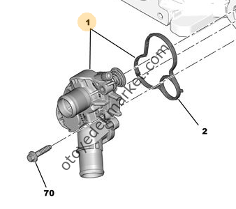 PEUGEOT 208 (2012-2018) 1,2 BENZİNLİ TERMOSTAT (ORJİNAL)