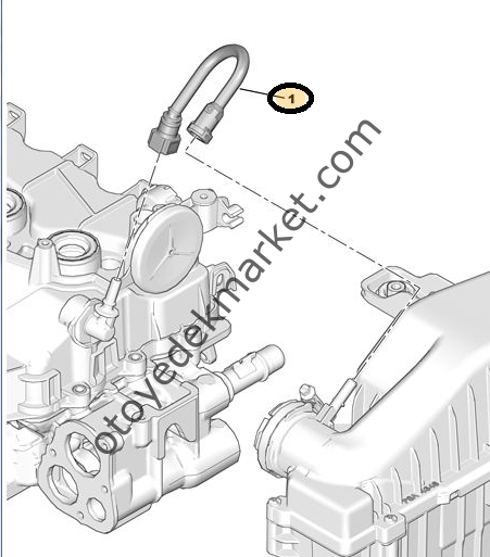 PEUGEOT 208 1,2 YAĞ BUHAR HORTUMU (ORİJİNAL)