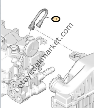 PEUGEOT 208 1,2 YAĞ BUHAR HORTUMU (ORİJİNAL)