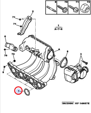 PEUGEOT 106 1,4 EMME MANİFOLD CONTA TAKIMI (İTHAL)