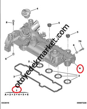 Citroen C5 (2005-2011) 1,6 Hdi Emme Manifold Contası Takımı (İthal)