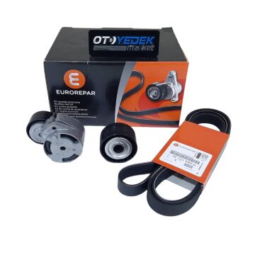 Peugeot 206 (2002-2012) 1,4 Hdi Alternatör Kütüklü Kayış Seti (Orijinal Eurorepar)