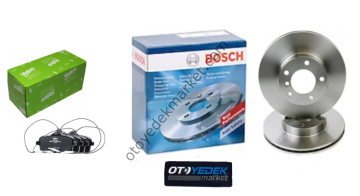 Citroen C5 (2008-2013) 1,6 Hdi Ve 2,0 Hdi Ön Fren Disk Ve Balata Seti (Bosch)