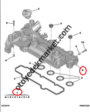 Citroen C3 (2006-2010) 1,6 Hdi Emme Manifold Contası Takımı (İthal)