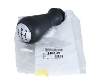 Peugeot 206 Vites Topuzu Mat Metal Deri Görünüm Manuel Vites (Orijinal)