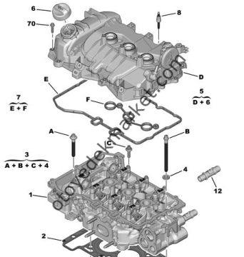 PEUGEOT 208 (2012-2019) 1.2 ve 1.0 BENZİNLİ SUBAP KAPAK CONTASI (ORİJİNAL)