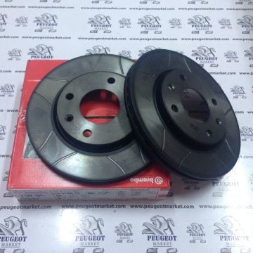 PEUGEOT 206 SPOR KANALLI SOĞUTMALI DİSK TAKIMI BREMBO (2 ADET FİYATIDIR)