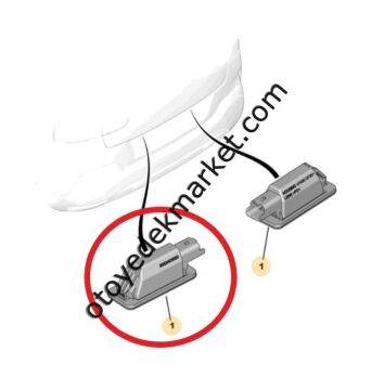 Citroen C4 X (2021-2024) Led Plaka Lambası (Orijinal)