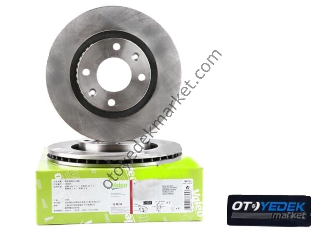 PEUGEOT 307 (2003-2008) BENZİNLİ ARKA FREN DİSK TAKIMI DÜZ (VALEO)