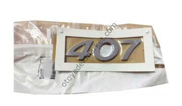 Peugeot 407 Arka (407) Yazısı (Orijinal)
