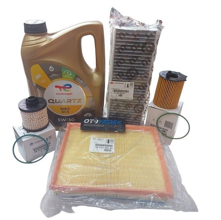 Citroen C4 (2021-2023) 1.5 Blue Hdi Karbon Polenli Filtre Bakım Seti +5w30 Yağ (Orijinal)