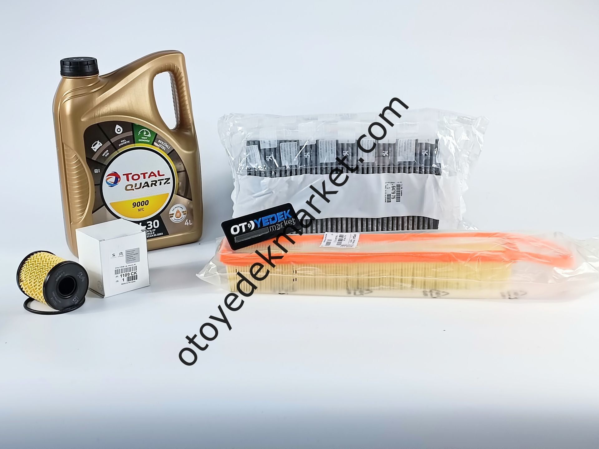 PEUGEOT 207 (2007-2010) 1.6 THP 156HP BENZİNLİ  FİLTRE SETİ+5W30 YAĞI (ORJİNAL)