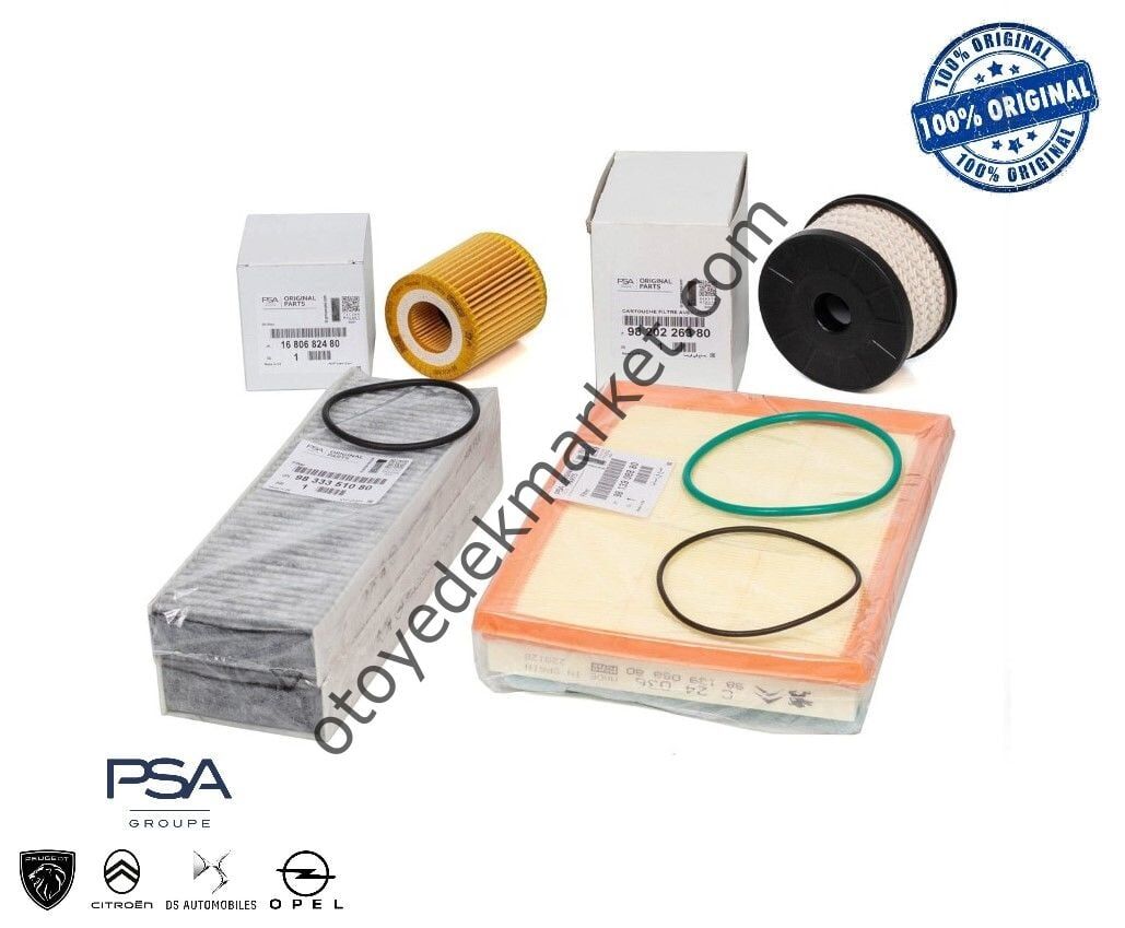 Citroen C4 (2021-2023) 1.5 Blue Hdi Filtre Bakım Seti (Orijinal)