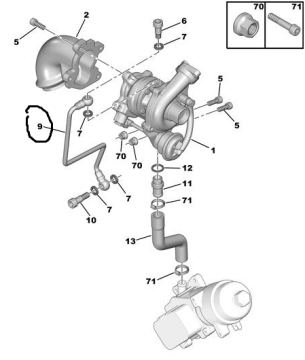 PEUGEOT 206 (2003-2011) 1.4 HDI TURBO YAĞLAMA BORUSU (İTHAL)