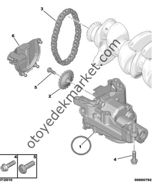 PEUGEOT 308 (2008-2013) 1.6 BENZİNLİ YAĞ POMPASI (ORJİNAL)