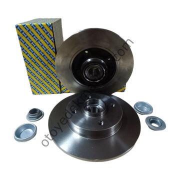 Citroen C4 (2004-2011) Rulmanlı Arka Fren Diski Takım (Snr)