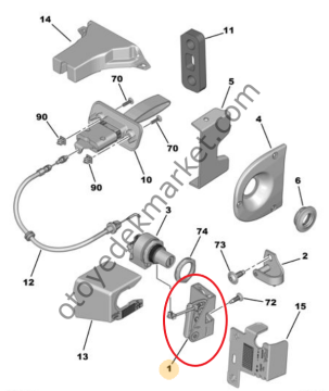 Citroen Ami (2021-2024) Kapı Kilidi (Orijinal)