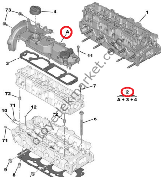 Peugeot 3008 (2011-2015) 1,6 Dizel Külbütör Kapağı (İthal)