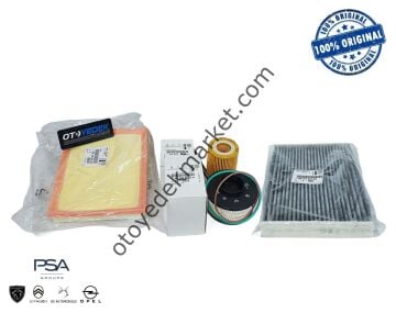 Citroen C3 Aircross (2019-2022) 1.5 Dizel Karbon Polenli Filtre Bakım Seti (Orijinal)