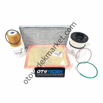 Citroen C3 Aircross (2019-2022) 1.5 Dizel Motor Filtre Bakım Seti (Orijinal)