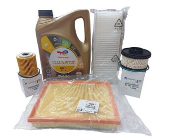 Citroen C3 Aircross (2019-2022) 1.5 Hdi Dizel Motor Filtre Bakım Seti + 5w30 Yağ (Orijinal)