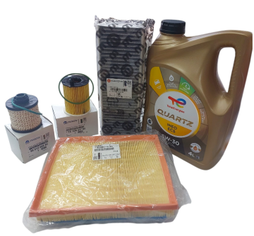 Peugeot 5008 (2016-2018) Euro6 1.6 Dizel Karbon Polenli Filtre Bakım Seti (Orijinal)