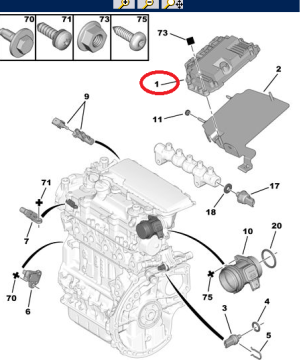 PEUGEOT 206 ENJEKSİYON BEYNİ (ORJİNAL)