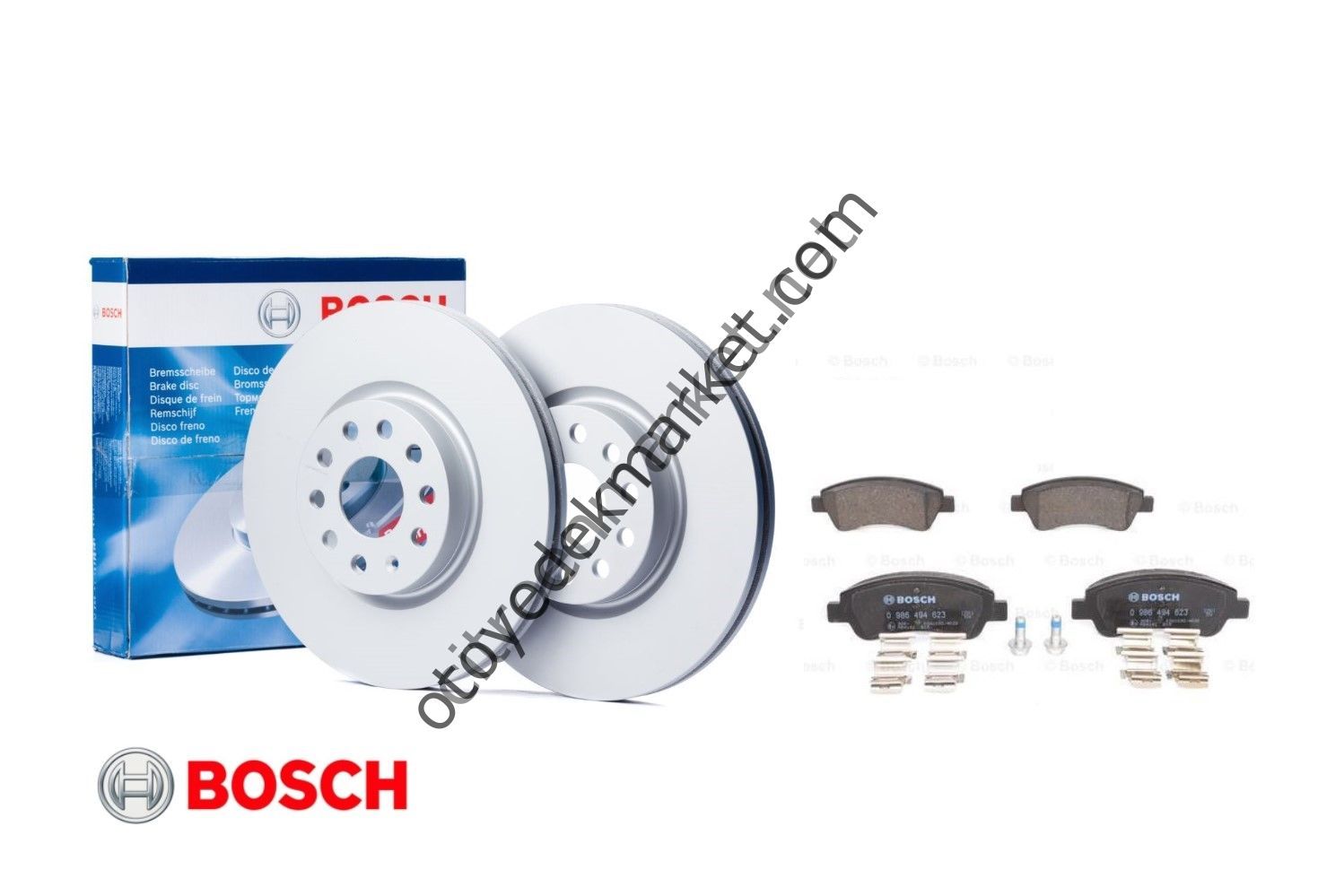 Peugeot 301 (2012-2020) 1.6 Dizel Ön Fren Disk + Ön Fren Balata Seti (Bosch)