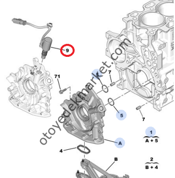 PEUGEOT 308 (2015-2018) YAĞ POMPA ELETROVANASI
