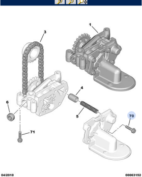 PEUGEOT 206 (1999-2012) 1,4 BENZİNLİ YAĞ POMPA ZİNCİRİ (ORİJİNAL)