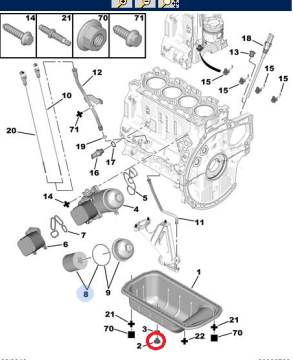 PEUGEOT 206 (1999-2012) 1,4 HDİ KARTER TAPASI PULU (ORİJİNAL)