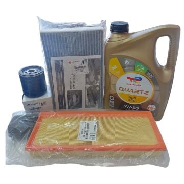 Citroen C3 Aircross (2017-2024) 1.2 Benzinli Filtre Bakım Seti + 5w30 Yağ (Orijinal)