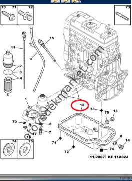 PEUGEOT 206 (1999-2009) BENZİNLİ YAĞ KARTERİ