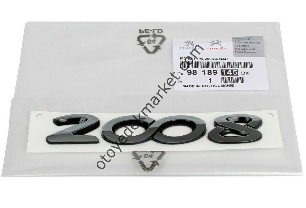 Peugeot 2008 (2016-2019) Bagaj ''2008'' Yazısı (Orijinal)