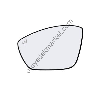 Citroen C3 (2017-2024) Sol Dikiz Aynası Camı (Orijinal)