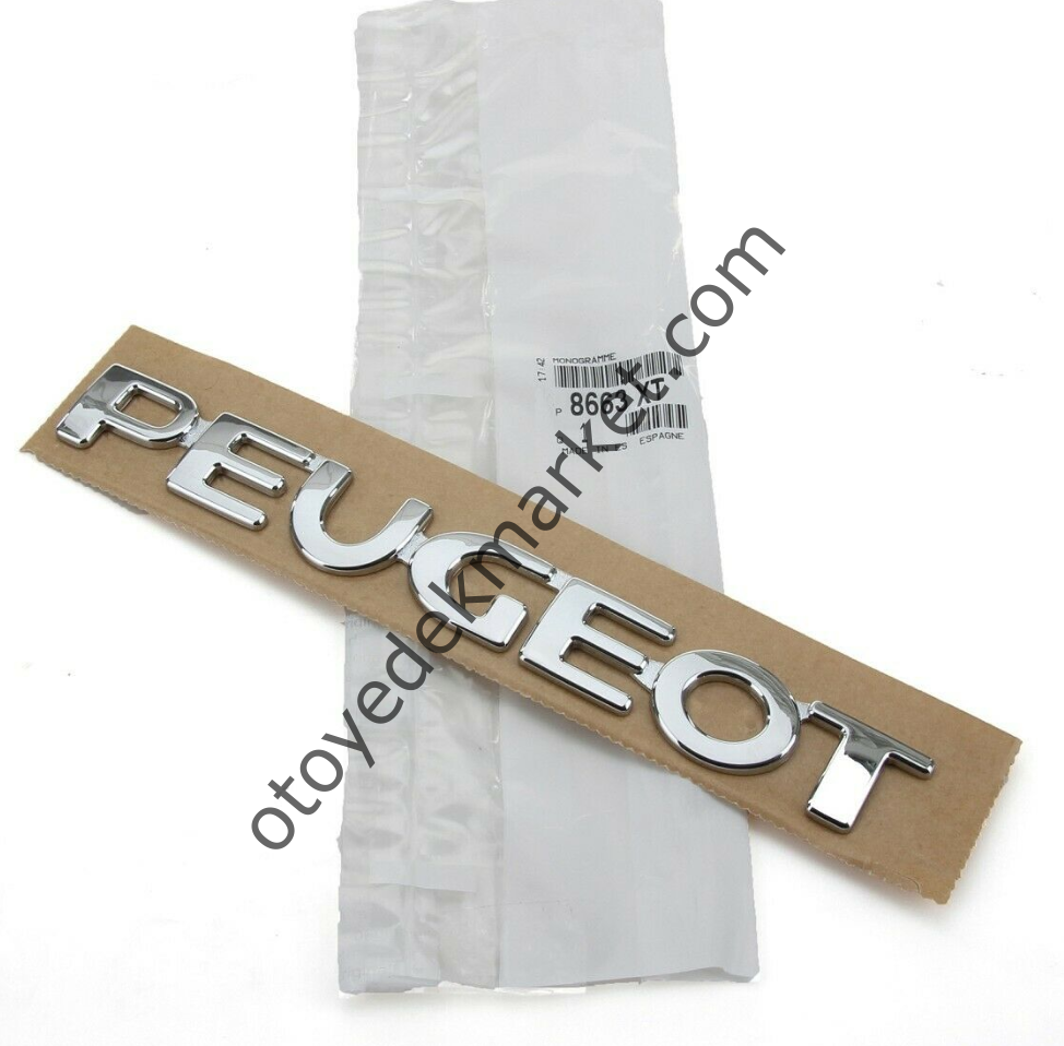 PEUGEOT 107 ARKA PEUGEOT YAZISI (ORİJİNAL)