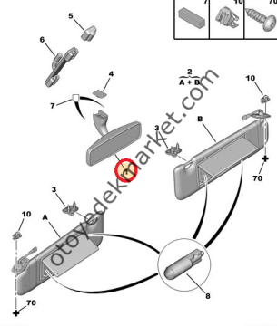 PEUGEOT 301 (2012-2023) PLAKA LAMBASI (ORİJİNAL)