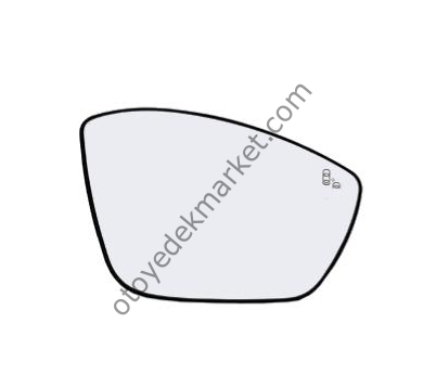 Citroen C3 (2017-2024) Sağ Dikiz Aynası Camı (Orijinal)