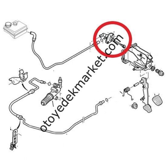 Peugeot 206 (1998-2012) Debriyaj Üst Merkezi (Orijinal)