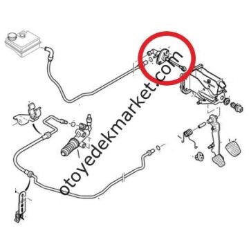 Peugeot 206 (1998-2012) Debriyaj Üst Merkezi (Orijinal)