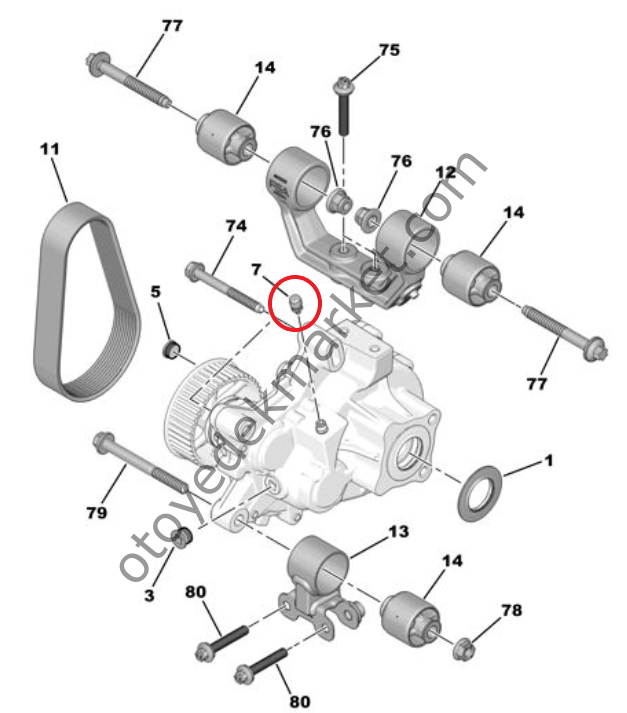 Citroen Ami (2021-2024) Vites Kutusu Havalandırma (Orijinal)