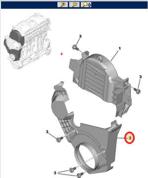 PEUGEOT 206 1,4 BENZİNLİ TRİGER ALT KAPAĞI (ORİJİNAL)