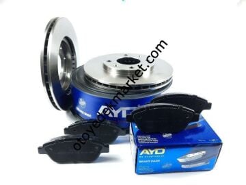 Peugeot 307 (2001-2009) 1.6 ve 1.4 Benzinli Ön Fren Disk ve Balata Takımı (Ayd)