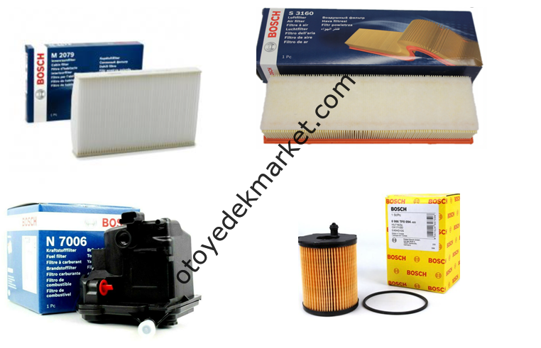 PEUGEOT 207 1,6 HDİ FİLTRE BAKIM SETİ (BOSCH)