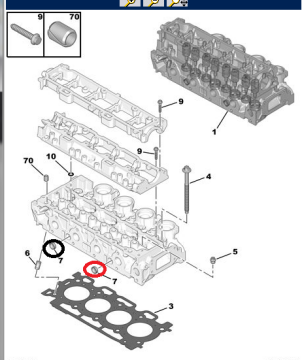 Peugeot 206 1.4 Benzinli Silindir Kapak Su Tapası (Orijinal)