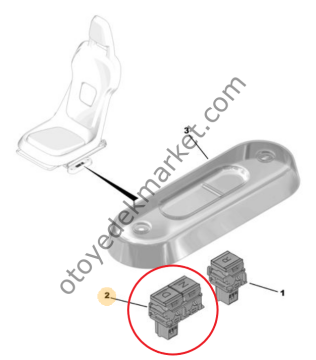 Citroen Ami (2021-2024) Sürüş Modu Komütatör Tuşu (Orijinal)