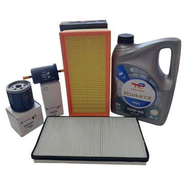 Peugeot 406 (1996-2004) 2.0 Benzinli Filtre Bakım Seti (Orijinal) Ve 10w40 Motor Yağ