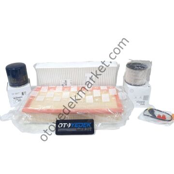 Peugeot 406 (1997-2004) 2.0 Dizel Filtre Bakım Seti Yağsız (Orijinal)